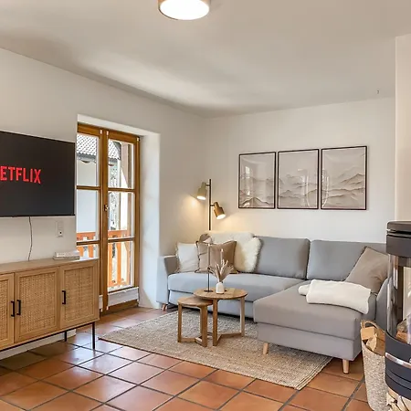 Fuer 6 - Bergblick, Balkon, Kamin, Kino, Yoga, Parkplatz Apartment Garmisch-Partenkirchen